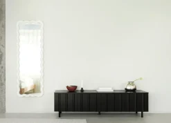 Rib sideboard low, Soft Black