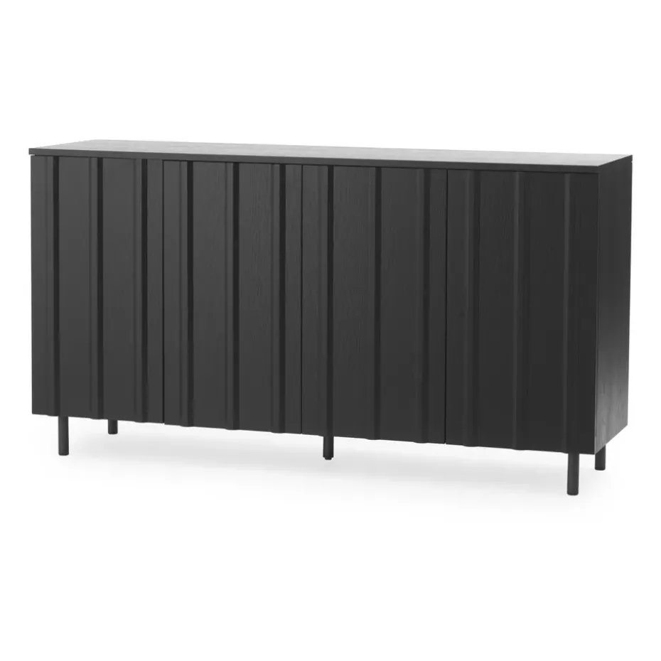 Rib sideboard 45x159 cm, Soft Black