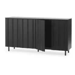 Rib sideboard 45x159 cm, Soft Black