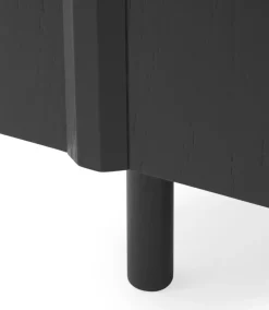 Rib sideboard 45x159 cm, Soft Black