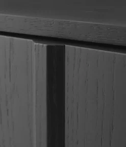 Rib sideboard 45x159 cm, Soft Black