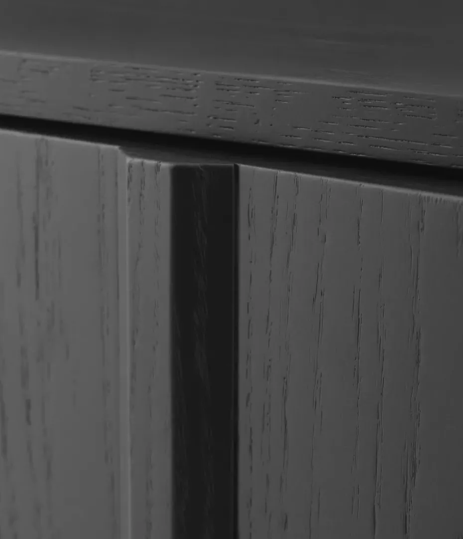 Rib sideboard 45x159 cm, Soft Black