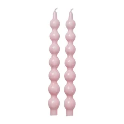 Rice candles 30.2 cm 2-pack, Soft pink