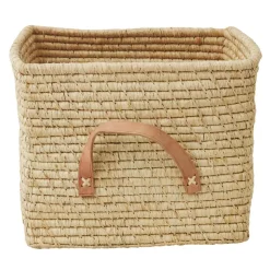 Rice raffia storage basket, Nature