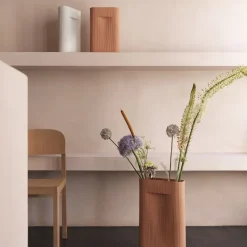 Ridge vase 35 cm, Off white