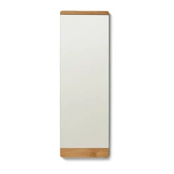 Rim wall mirror 35x110 cm, Oak