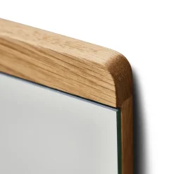 Rim wall mirror 35x110 cm, Oak