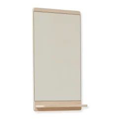 Rim wall mirror 40x68 cm, White oak