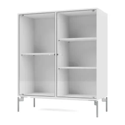 Ripple II display cabinet 69.6x82.2x30 cm, NewWhite-legs chrome