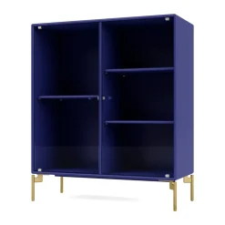 Ripple II display cabinet 69.6x82.2x30 cm, Monarch-legs brass