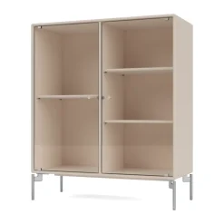 Ripple II display cabinet 69.6x82.2x30 cm, Clay-legs chrome
