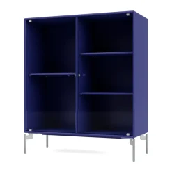 Ripple II display cabinet 69.6x82.2x30 cm, Monarch-legs chrome