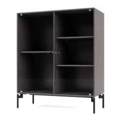 Ripple II display cabinet 69.6x82.2x30 cm, Coffee-legs black
