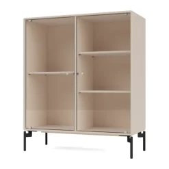 Ripple II display cabinet 69.6x82.2x30 cm, Clay-legs black