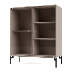 Ripple II display cabinet 69.6x82.2x30 cm, Mushroom-legs black