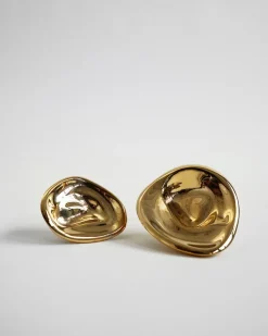 Ripple no. 02 large knob, Brass
