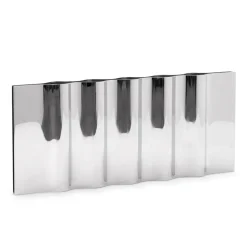 Ripply candle sticks, Stainless steel
