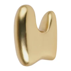 Roberta hook 10x7 cm, Brass finish