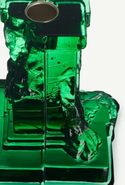 Rocky Baroque candle sticks 150 mm, Emerald green