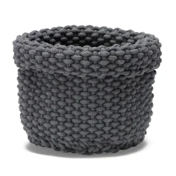Rope storage basket, graphite grey