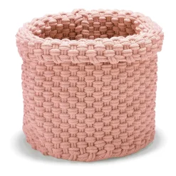 Rope storage box large, Dusty pink