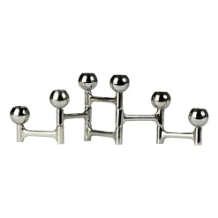 Round Folding candlestick 48x15 cm, Silver