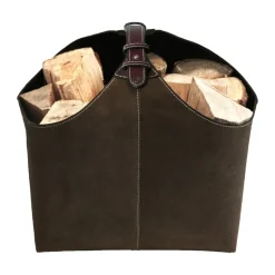 Ørskov firewood holder suede, Brown