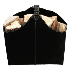 Ørskov firewood holder suede, black