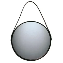 Ørskov mirror black, Ø 30 cm