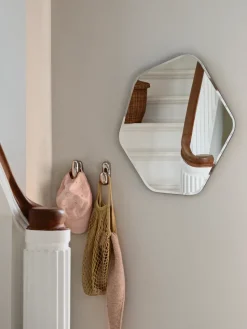 Ruby wall mirror 60x50 cm, Clear-black