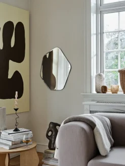 Ruby wall mirror 60x50 cm, Clear-black