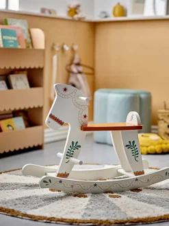 Ruddy rocking horse, White