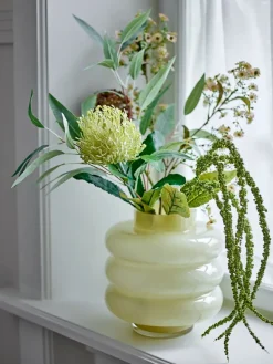 Sahara vase Ø21.5x22 cm, Yellow