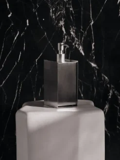 Sama soap pump, Brushed stainless steel