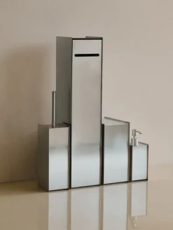 Sama toilet paper holder, Brushed stainless steel