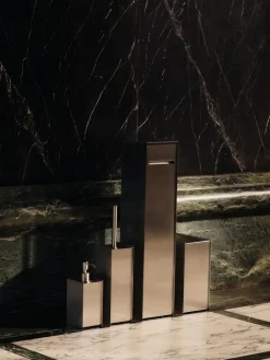Sama toilet paper holder, Brushed stainless steel