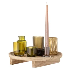 Sanga tray with lantern 8 pieces, Natural-multi