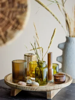 Sanga tray with lantern 8 pieces, Natural-multi