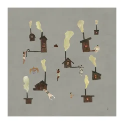 Sauna poster, 50x50 cm