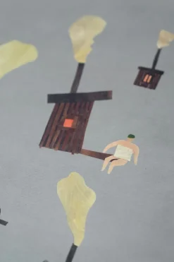 Sauna poster, 50x50 cm