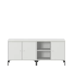 Save side table, New white 101, black lacquered leg