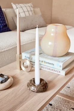Savi marble candle sticks small 4 cm, Choko
