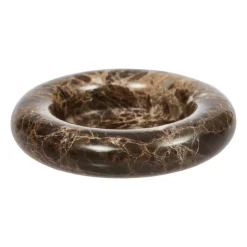 Savi marble candleholder Ø13,8 cm, Choko