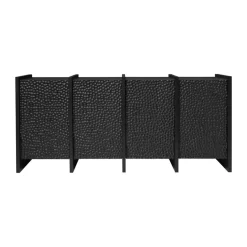 Scarni sideboard, Dark-stained ash, 163x50x74 cm