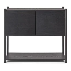 Sceene bookcase C, Black oiled oak