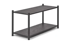 Sceene bookcase F, Black oiled oak
