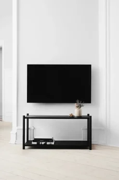 Sceene bookcase F, Black oiled oak