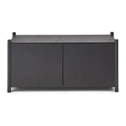 Sceene bookcase G, Black oiled oak