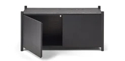 Sceene bookcase G, Black oiled oak