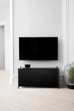 Sceene bookcase G, Black oiled oak